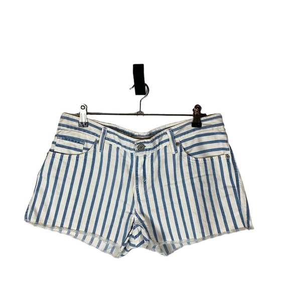 Striped Levi’s cut off shorts - Picture 1 of 5